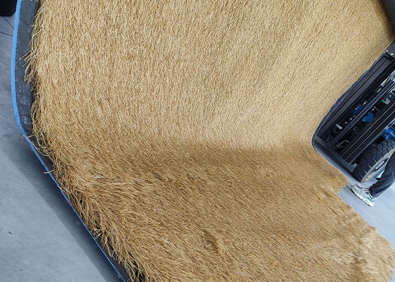 качество  120mm Durable Polyethylene Synthetic Thatch Roof Lightweight Artificial Thatch Roof With Withered Color завод