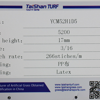 Taishan Прочная PP косые травы 12mm13mm15mm 17mm для внутренней наружной детской игровой площадки трава для гольфа Положить зеленый мультиспортный газон