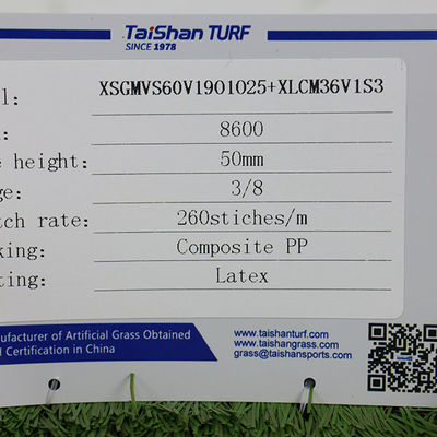Высота 50 мм 9600 Dtex Ультрафиолетоустойчивая искусственная трава для ландшафтного оформления