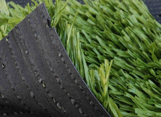 Зелёный футбольный искусственный газон Dtex 11200 с CPP+LENO и SBR латексным покрытием с низким уровнем технического обслуживания